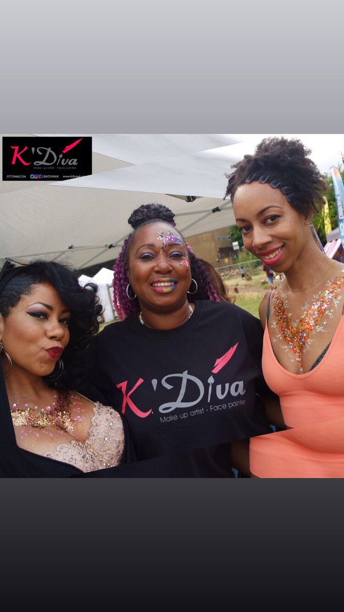 KDivaUK's tweet photo. Highlights from a wicked Sunday @UKBlackPride! #glitter #glam #sparkle #facepaint #blackpride #divalips #glitterlips #facepainter #bodyglitter #henna #haggerstonpark #ukblackpride #whenwerise https://t.co/WDEKnePzqe