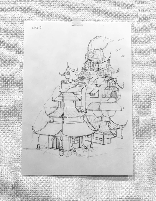 新作ラフ
#鳥加護
#イラスト 
#ペン画 