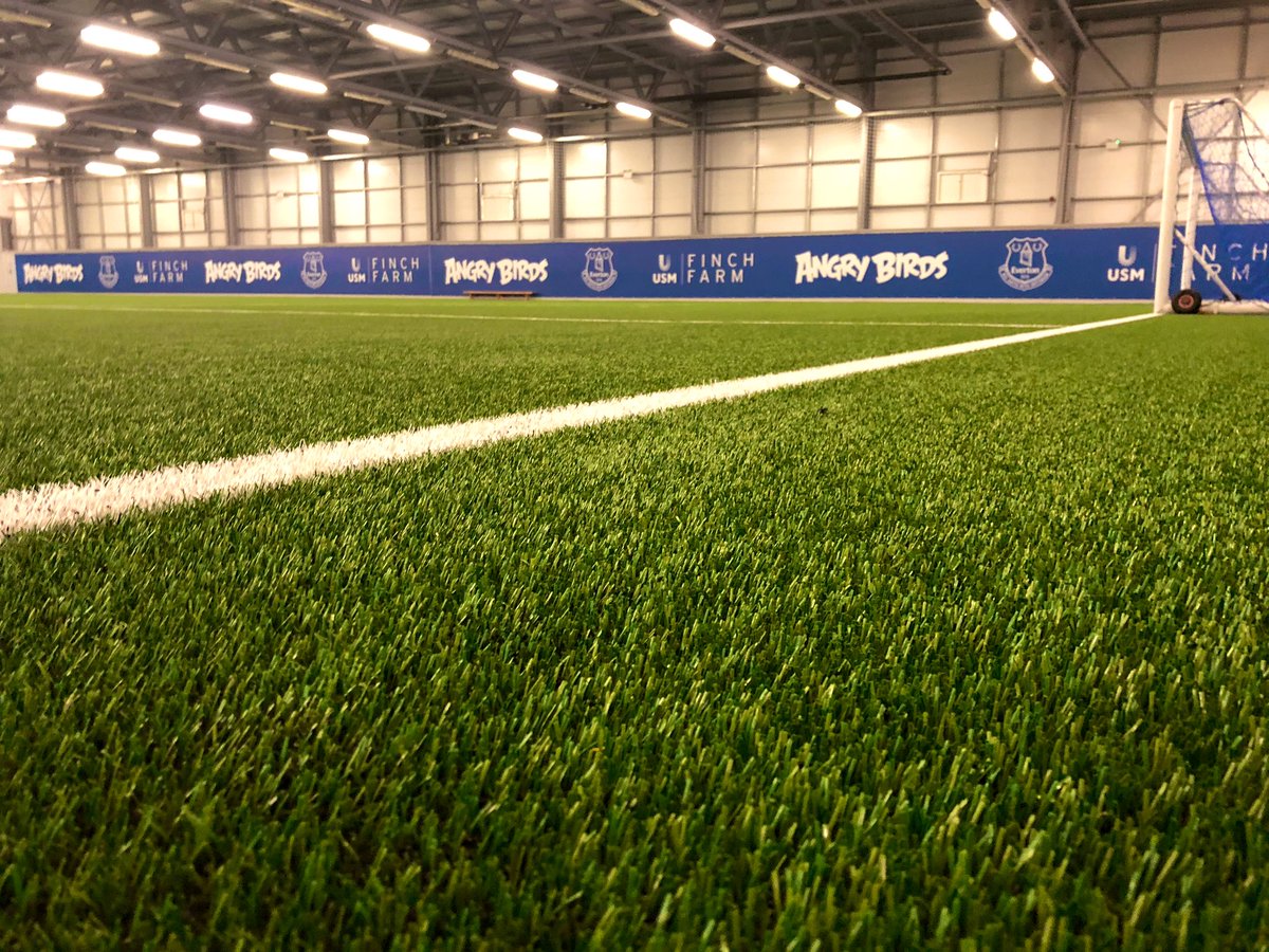 SCSlatter's tweet photo. The #3GFootballTurf pitches we constructed for @Everton at their Training Ground were looking in superb condition today. We visit sites post-completion to ensure clients are entirely satisfied with our service. Credit to Mark Rogers & his Grounds Team, pitches are in great shape. https://t.co/6vowzpfHjy