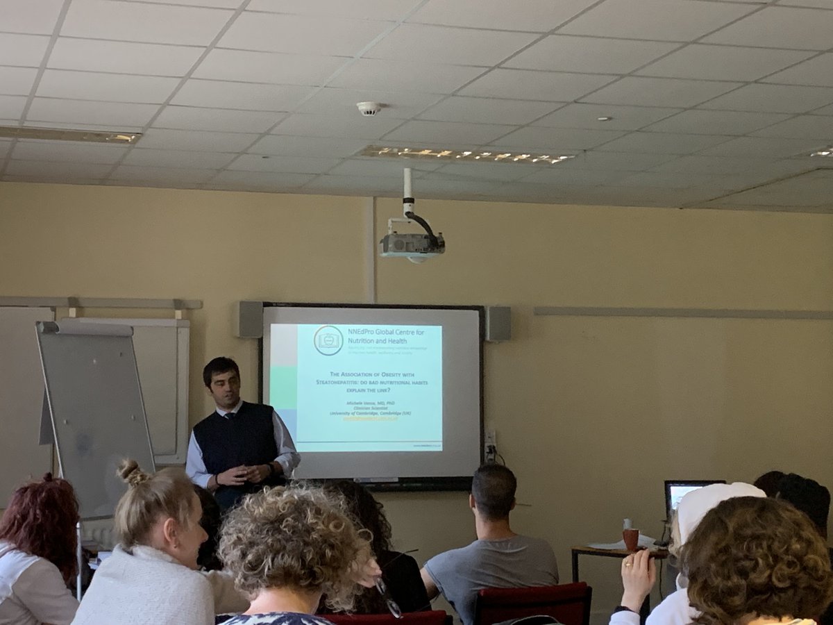 Our friend Dr. Vacca @MikeVacca1979 from @TVPLab started his presentation claiming 'hope to give you a bit of my passion for #liver studies'. YES, we felt it and we kept it! All this here at @HomertonConfCen @nnedpro #nnedpro19, now #nutrition is here!