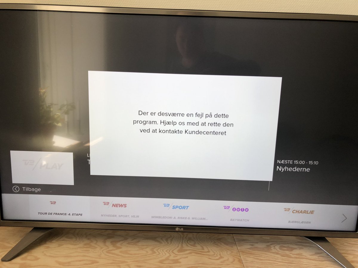 Touren er i stykker! Hjælp <a href="/TV2PLAY/">TV 2 Play</a>!