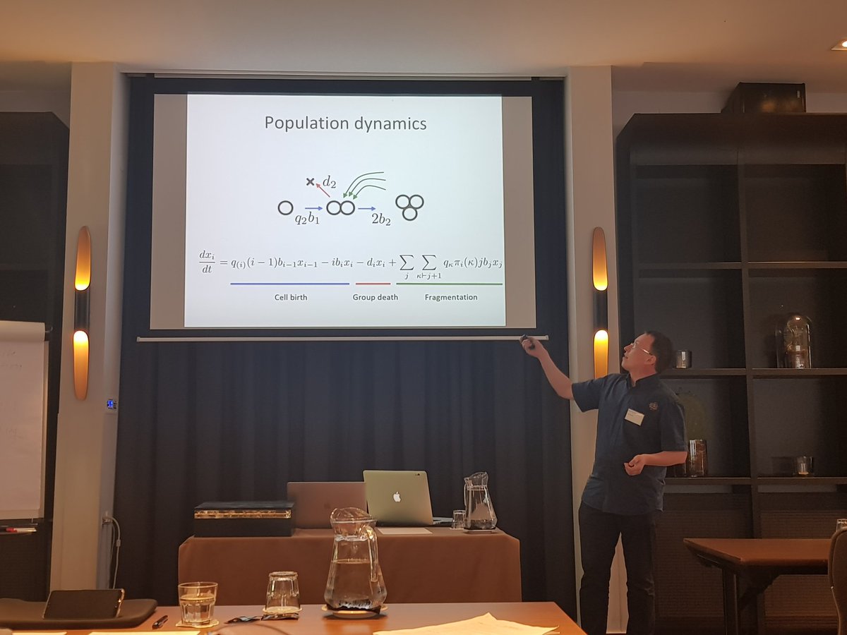 monica_salvioli's tweet photo. Yuriy Pichugin opens the afternoon session at #4cmodelling with his talk: "Evolution of primitive life cycles" https://t.co/jcP5sIYAdU
