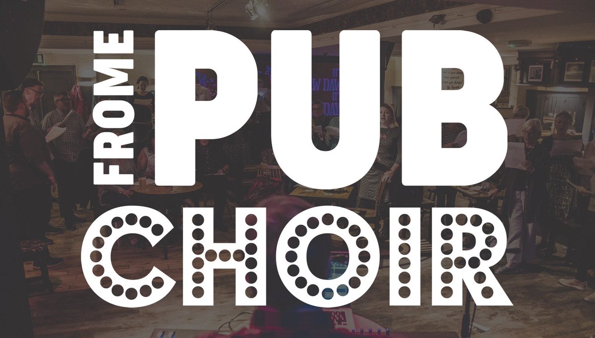 Tonight we're opening up for Frome Pub Choir 🎶🎼 Learn a son in three-part harmony alongside lovely company, a few drinks and a couple of bad jokes 😜#FromeFestival bit.ly/2JrDvlL