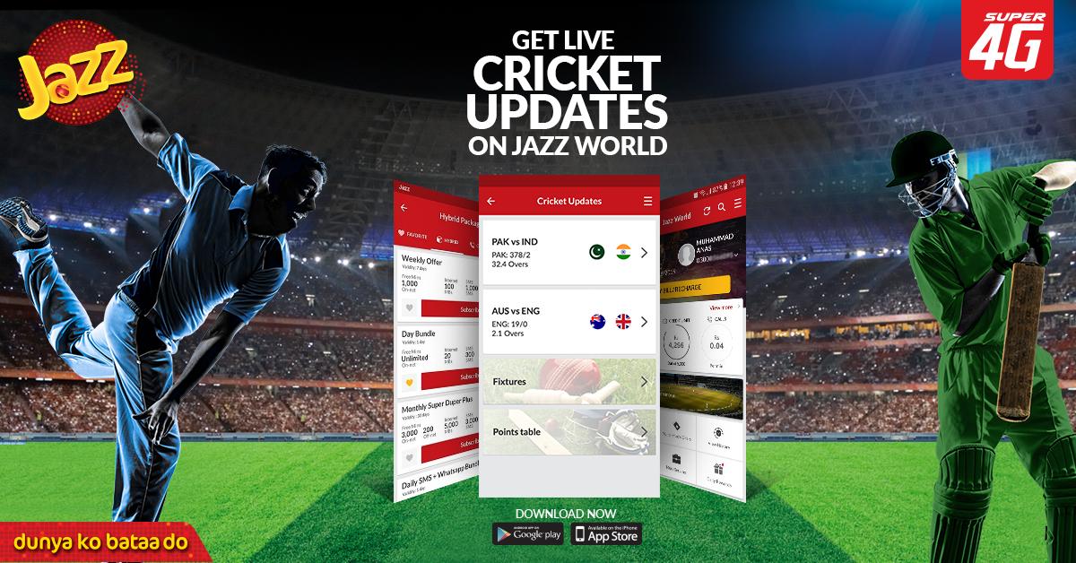 jazzpk's tweet photo. Never miss a single Super 4G moment ever again. Download the Jazz World App Now and catch all the action live.
Download App now: https://t.co/XJHM1oDow9
#JazzWorldApp #JazzSuper4G #DunyaKoBataaDo https://t.co/WzV0ssXbEb