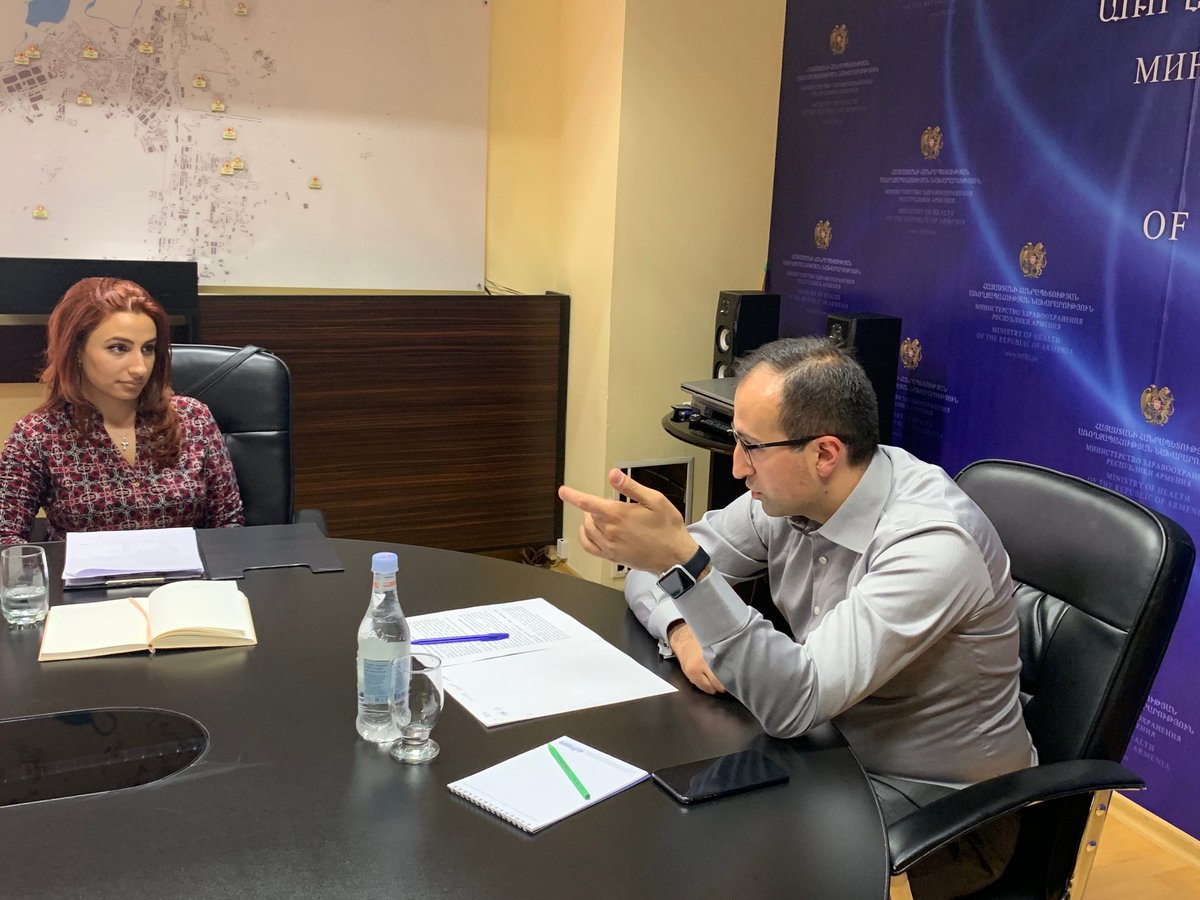 MinHealth_Arm's tweet photo. Minister of #Health @AToros_Official  had a discussion meeting with Association of Manufacturers of #Pharmaceuticals' drug-producing companies to discuss #issues regarding the #establishment of fees in the #drug circulation field. Read more: https://t.co/aG1jpNxXxx https://t.co/X6uimovLmn