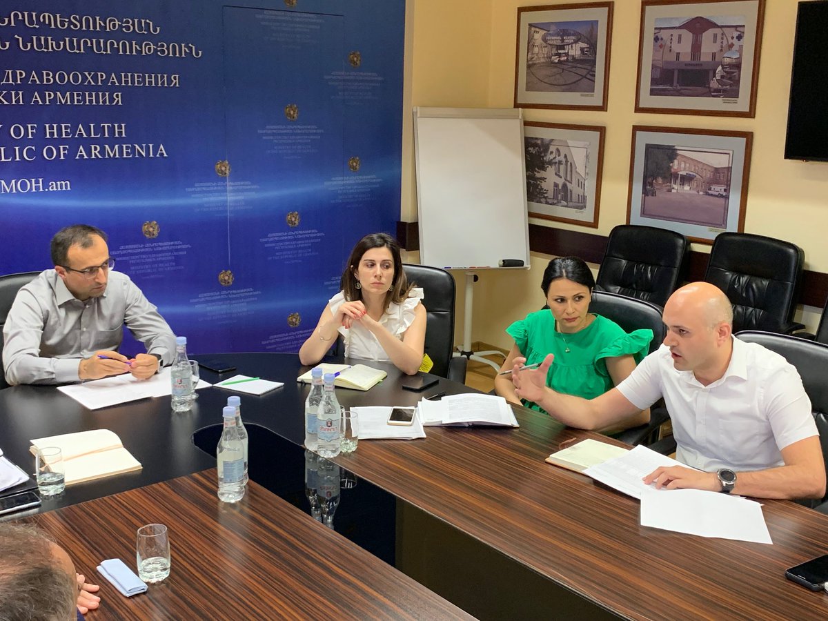 MinHealth_Arm's tweet photo. Minister of #Health @AToros_Official  had a discussion meeting with Association of Manufacturers of #Pharmaceuticals' drug-producing companies to discuss #issues regarding the #establishment of fees in the #drug circulation field. Read more: https://t.co/aG1jpNxXxx https://t.co/X6uimovLmn