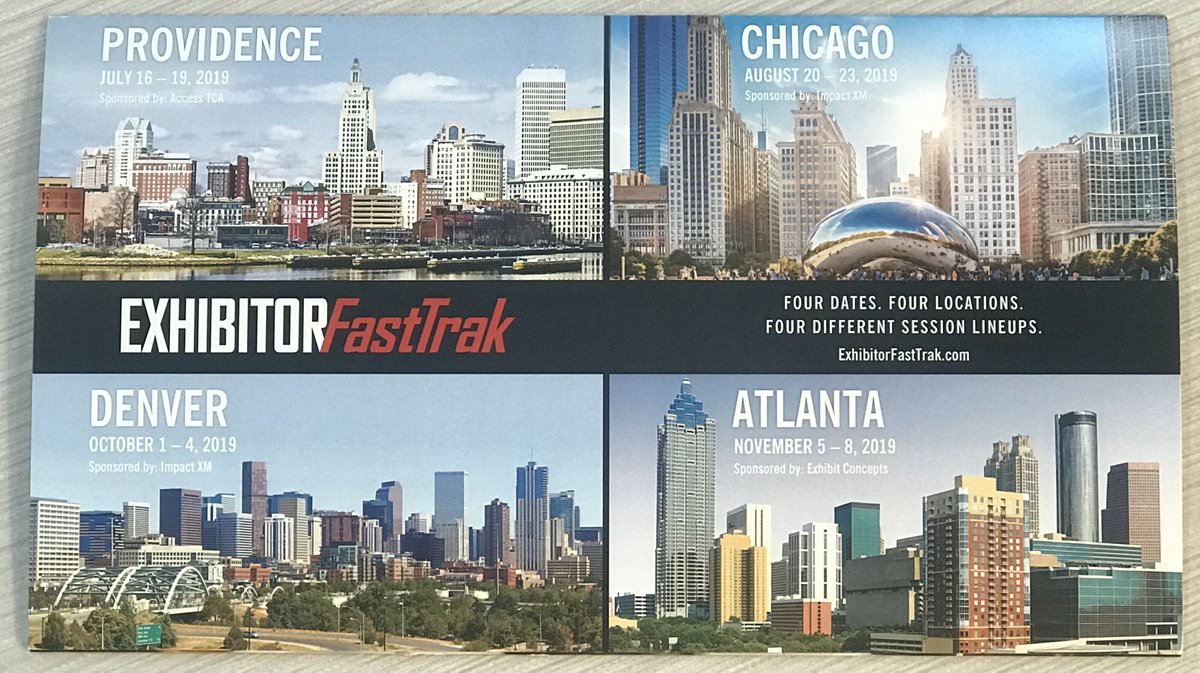 exhibitusinc's tweet photo. Excited to announce @lreves &amp; Matt Beck will be presenting an #ExhibitorFasTrak session this November in Atlanta on #DesignThinking! Register today &amp; join us on 11/8! #Session246 #DesignEngageMeasure https://t.co/a89wwYmQ64 https://t.co/ihvqudDL59