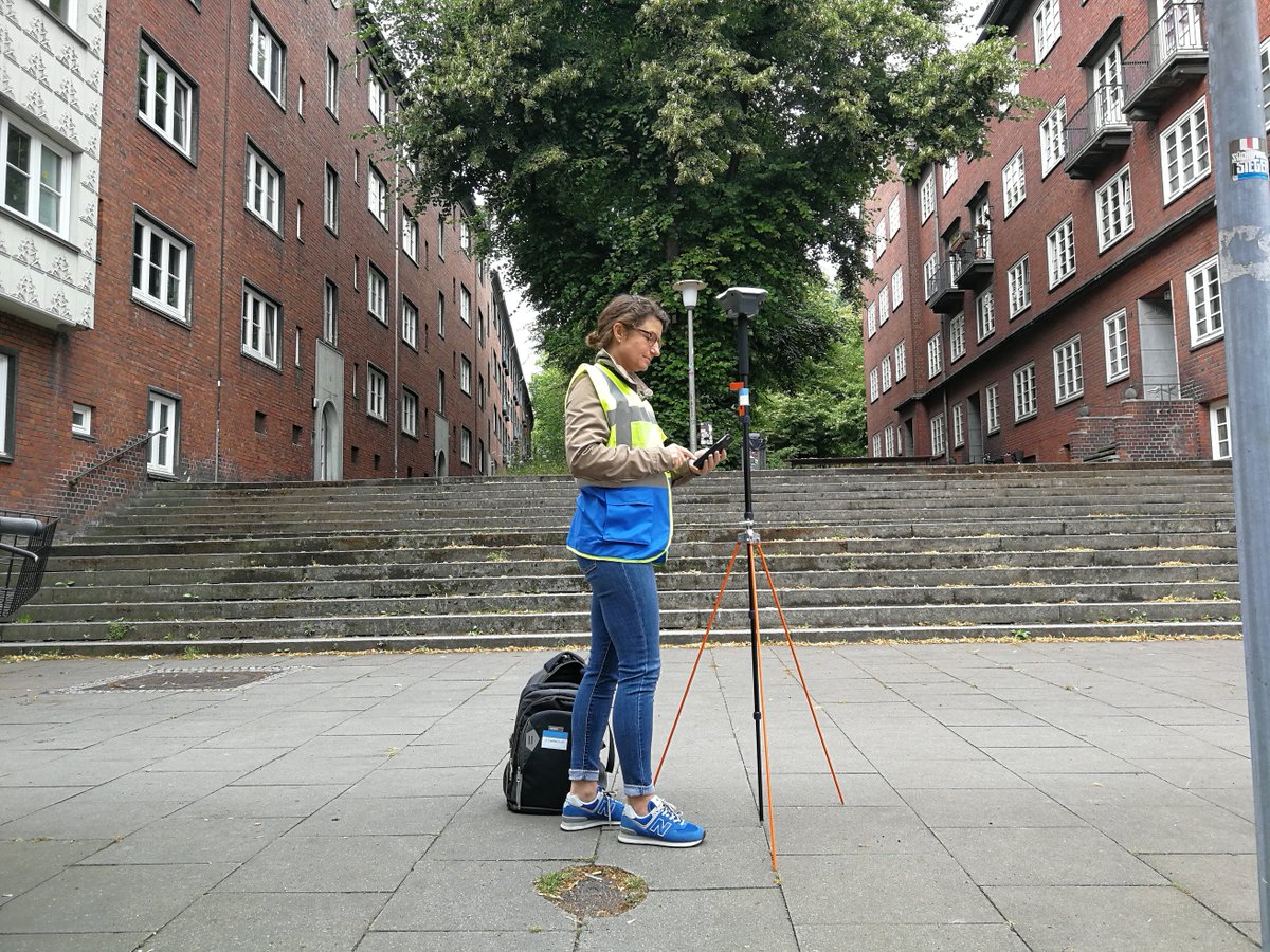 Passpunktmessung für #Dachaufmaß #Photogrammetrie #Drohne #UAV in #Hamburg 🤩