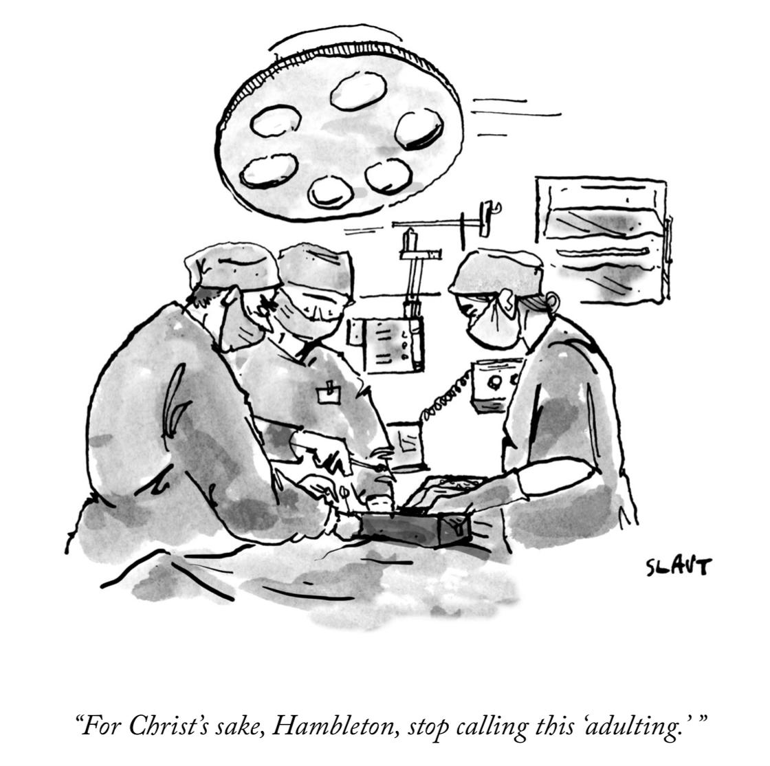 EricTopol's tweet photo. In the O.R. :-)
w/ @LoosePartsGuy @CTHcartoons https://t.co/Iqh22es9fD