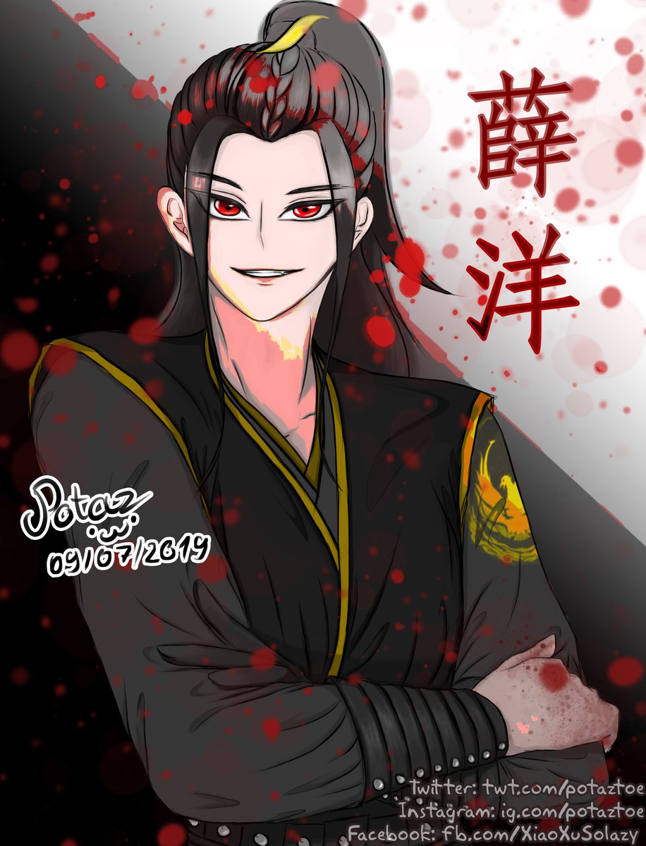 potaztoe's tweet photo. 薛洋不怕死,只怕活着没意思!
.
.
.
.
An art of Xue Yang in ChenQingLing, I love him sooo muchhh, Wang Hao Xuan has done a good job, I love him too! :3
#XueYang #薛洋 #陈情令 #魔盗祖师 #MoDaoZhuShi #MoXiangTongXiu #Potaz https://t.co/Ihu1g3LGY9