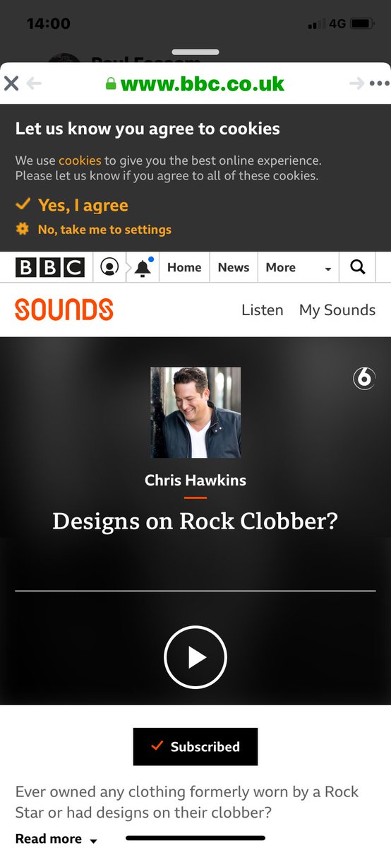 fassam_paul's tweet photo. Big thankyou to ⁦@ChrisHawkinsUK⁩ and all ⁦@BBC6Music⁩ for playing The C33s New Single Big Winner (1.51 into his show) this morning on his breakfast show and to Chris for ever  championing the band much appreciated 👏👏👏👏👏👏👏👏 https://t.co/eqaGkZGcZE