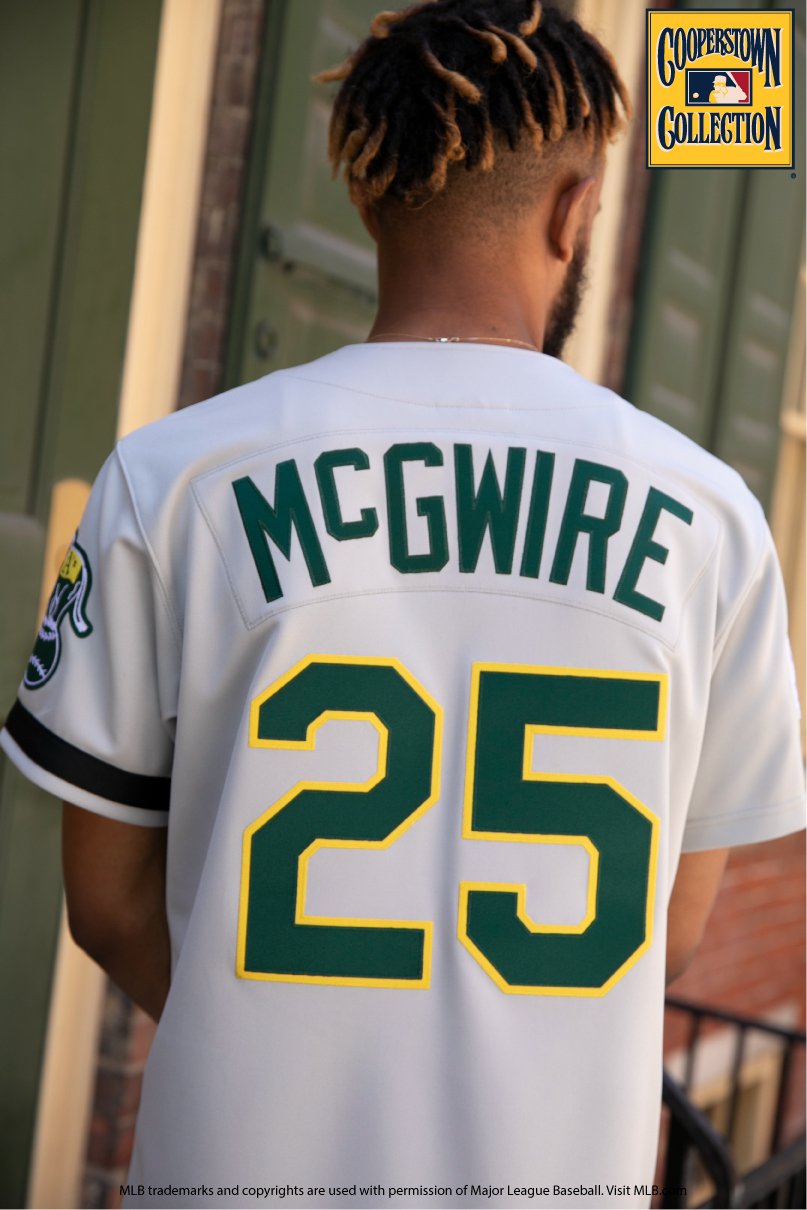 Mitchell & Ness Mark McGwire Oakland Athletics Gray Road 1989 Cooperstown Collection Authentic Jersey