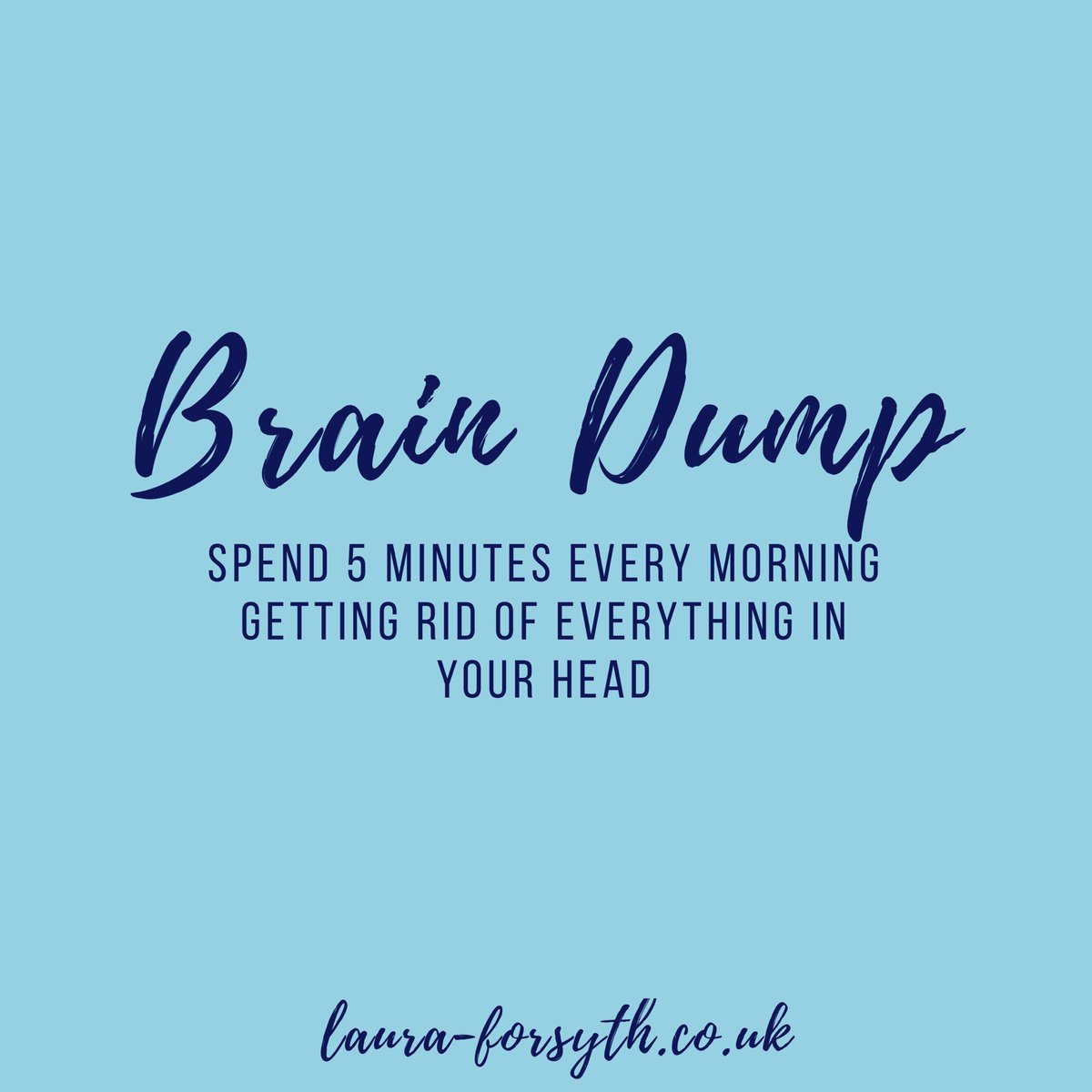Do yourself a favour before you leap straight in to your day, spend 5mins doing a brain dump &amp; empty your brain of everything that’s swimming round. Then and use it to prioritise your day 😊 
#effectiveworking #workingeffectively #calmingoverwhelm #productivity #productivitytips
