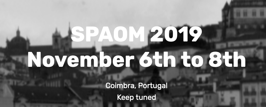 Spanish and Portuguese Advanced Optical Microscopy meeting

#SPAOM2019 November 6th to 8th Coimbra, Portugal

spaom.eu/2019_main.html