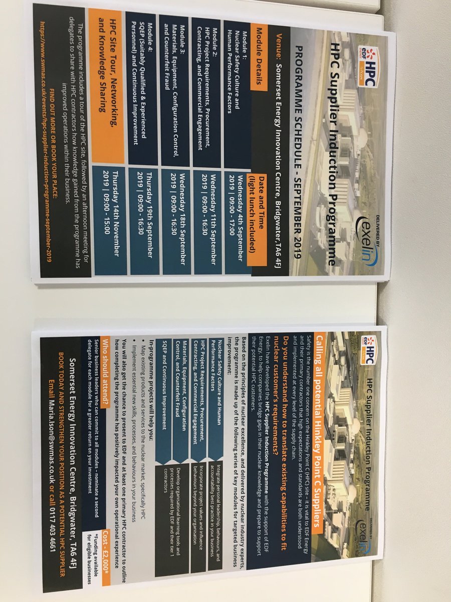 Exelin_Ltd's tweet photo. "We have a tender [for a contract to deliver work at Hinkley Point C] in, but we've learnt so much on the Exelin Hinkley Supplier Induction Programme, that we're in an even better position for future tenders.' https://t.co/Mx5RidyDVB