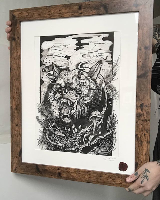PyreClimber's tweet photo. Our good pal @rudie.blvck has some of these ace wolf prints up for sale! Check her feed for deats! X https://t.co/3HNPdLv443