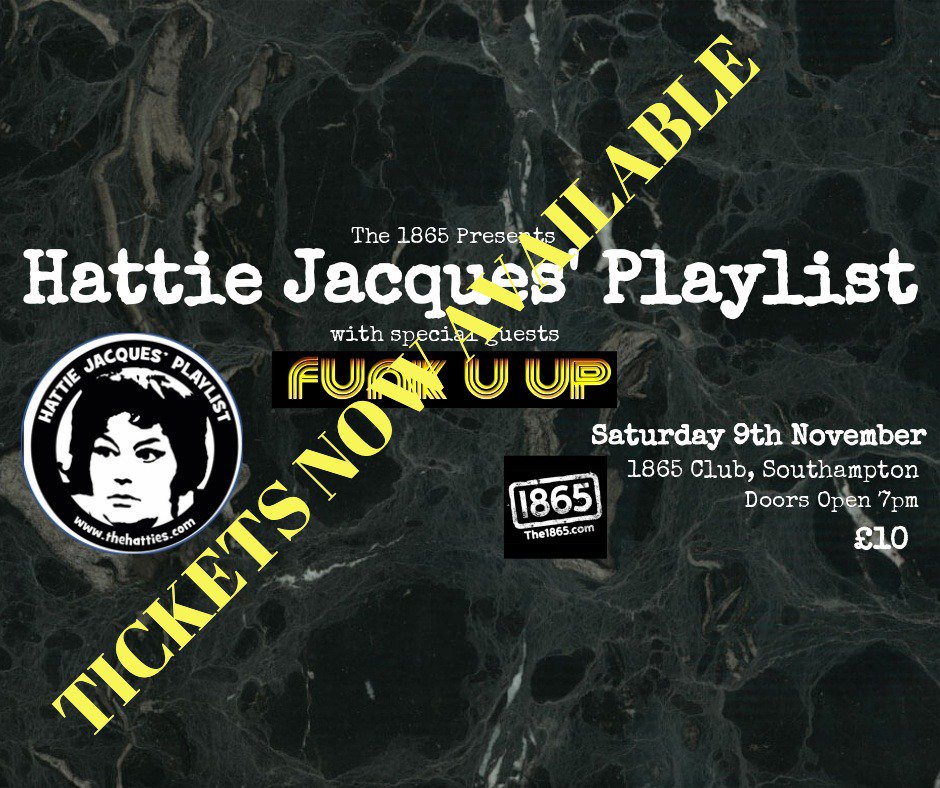 Hi everyone the ticket link for Club 1865 gig is now UP --  xxx

the1865.com/events/hattie-…