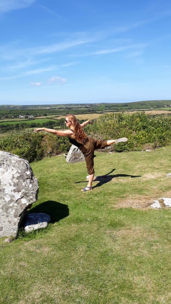 serena_t's tweet photo. #ballet on a beautiful day in an amazing place #chysauster @EnglishHeritage https://t.co/dGRkwA6M5Y