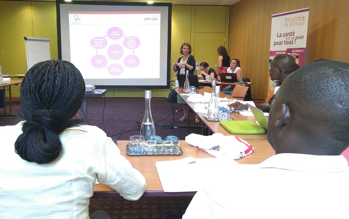 NGOSolthis's tweet photo. Les techniciens de labos appuyés par le projet #OPPERA pr l'accès au test de charge virale VIH au Bdi, Cameroun, RCI & Guinee sont réunis à #Paris pr renforcer lrs capacités afin de faciliter la continuité de la mesure #CV après le projet 📌 https://t.co/7RWUBN5Oro https://t.co/jubEj4KeK1