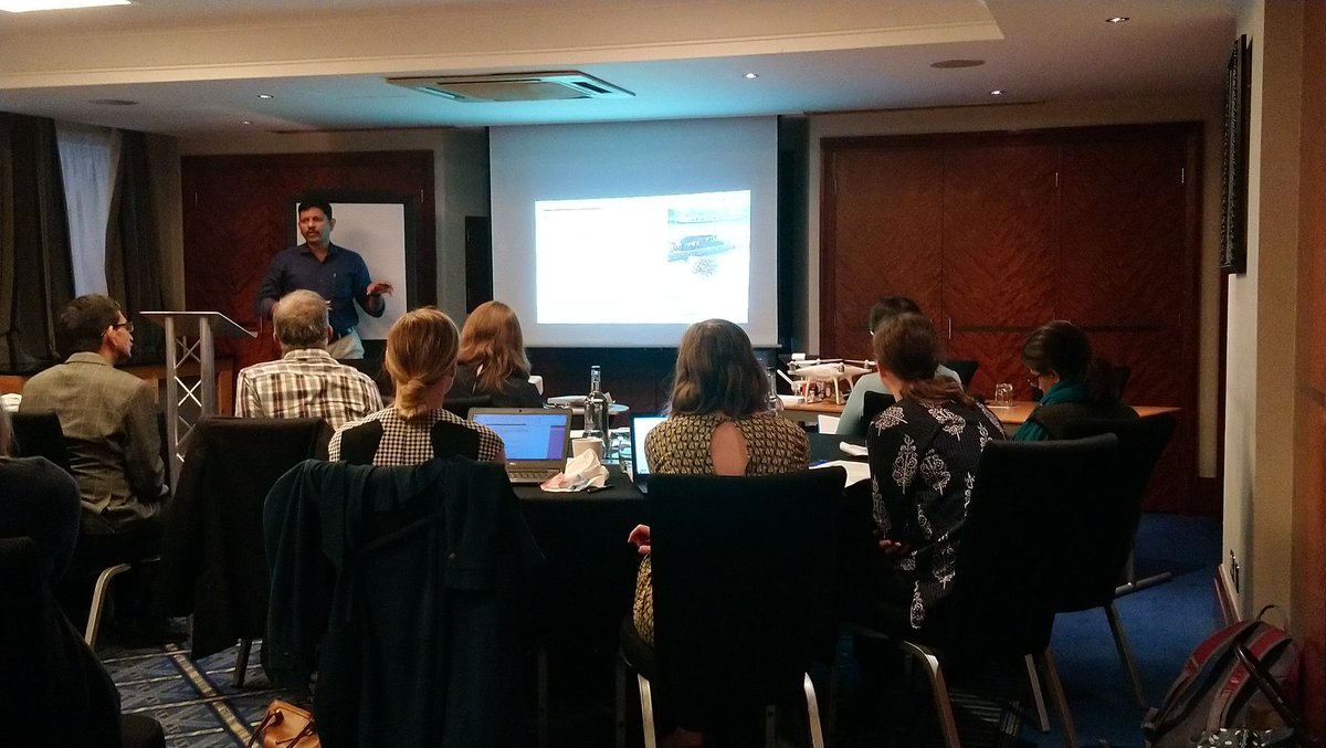 cursedquark's tweet photo. India-UK water quality meeting; Anas Abdulaziz introducing the Revival project in collaboration with @PlymouthMarine. Human health monitoring including remote sensing measures, Secchi disks and in-situ samples. Also remembering last flood on Kerala nearly one year ago. #Chekutty https://t.co/JeNRkcEaa7