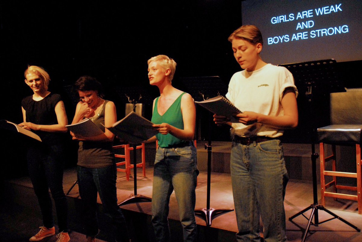 agcstheatre's tweet photo. What an amazing week of powerful and brilliant verbatim plays. Thank you for coming to Safe and Locker Room Talk. If you’re looking for more important LGBT+ or female/non-binary led shows, you should watch out for what we do next 😈 #lgbt #RDGUK https://t.co/3NXii3jZ1B