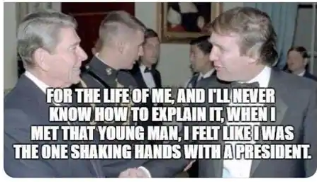 LightenUpMF's tweet photo. @CNN In @realDonaldTrump defense it was a quote from Trump describing his meeting with President Reagan https://t.co/XgU76PIPlR