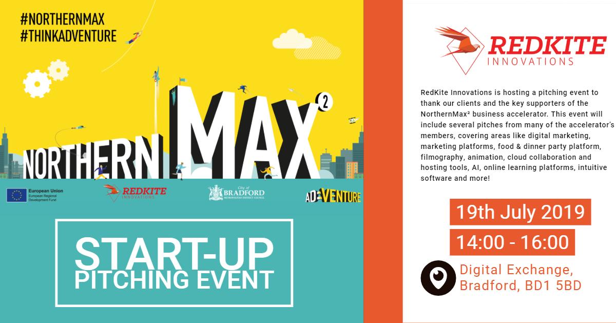RedKiteinno's tweet photo. Come and support Yorkshire-based #digital start-ups! Register for the #NorthernMax2 pitching event @ https://t.co/5SMWGgzQgb 

@ADVENTURE_LCR @bradfordmdc @InvestBradford #yorkshire #leeds #bradford #bradfordbusiness #ThinkBig #ThinkADVENTURE #RedKite #startups #investment https://t.co/9rfp3WVPrB