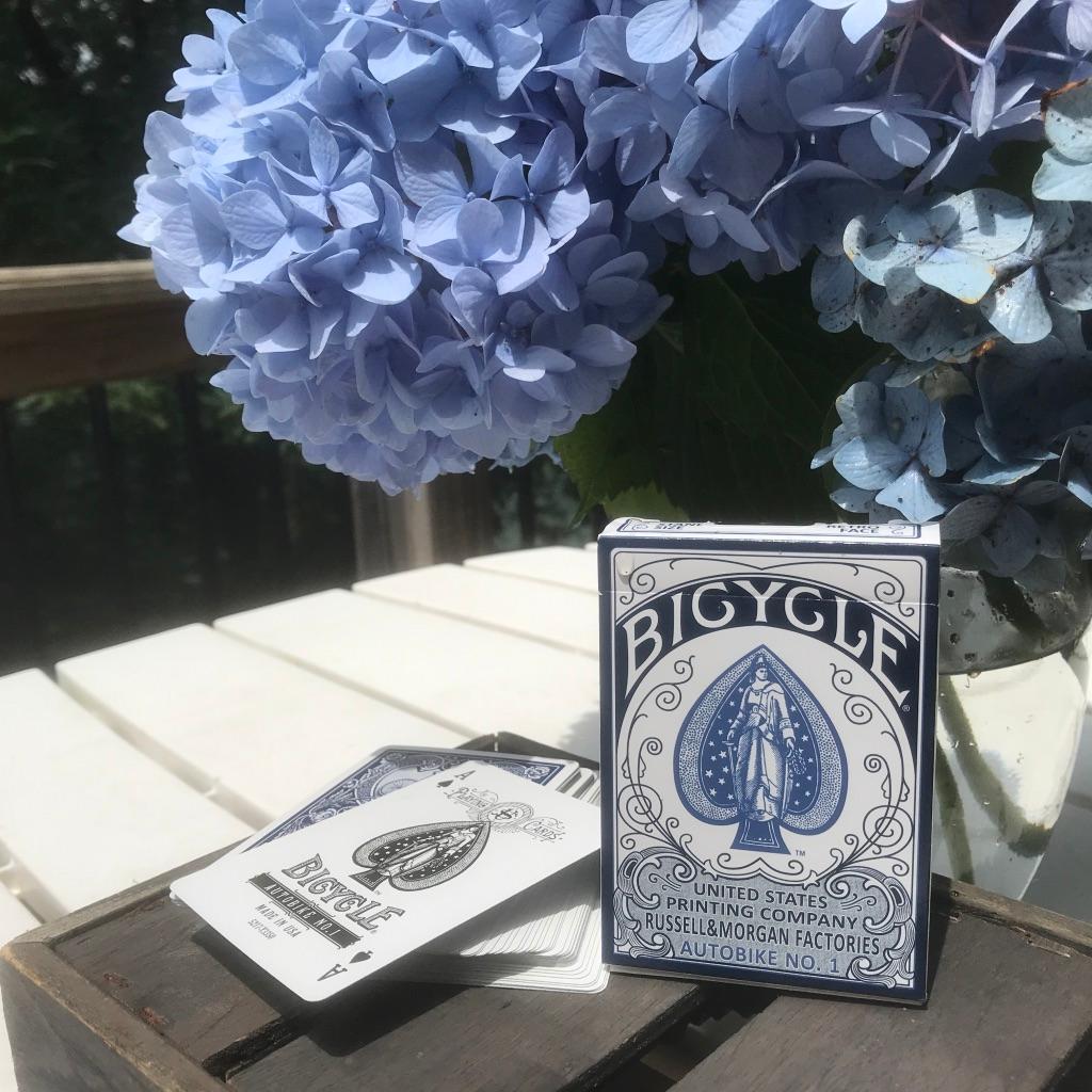 bicyclecards's tweet photo. ♥️♠️♦️♣️ The original Bicycle® AutoBike No.1 was printed from 1902 to 1906 and produced only in traditional red and blue. See the beauty of this reproduced deck for yourself @ https://t.co/yg3VI84Rat  #BicycleCards #USPCC #AutoBike #ilovecards #collector #cardcrush https://t.co/WqIVDvirUF