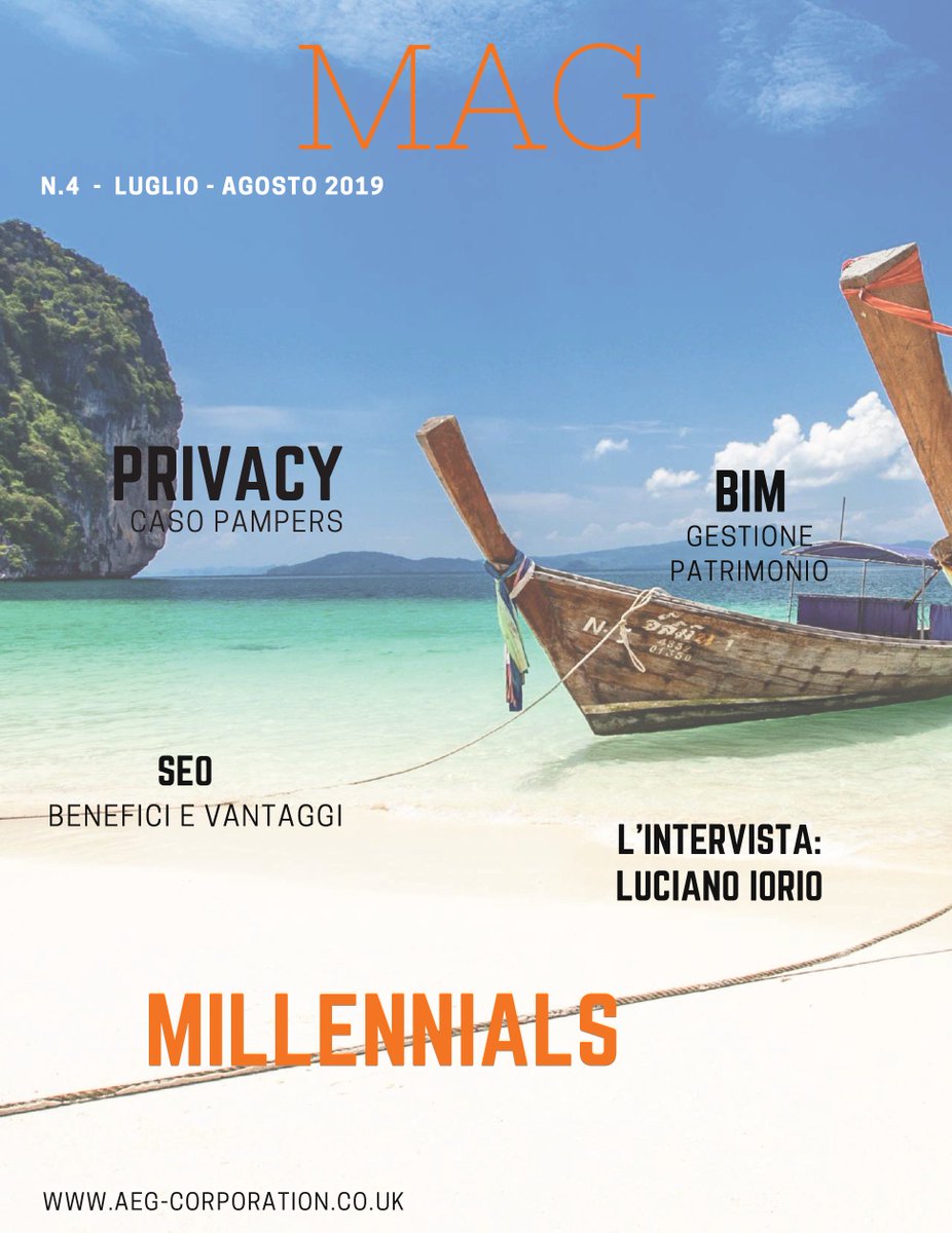 bcarenini's tweet photo. https://t.co/FhZe1EaXpD Nuovo numero del MAGAZINE #AEGCorporation . Consenso #privacy come scelta consapevole. #Millennials e l'informazione. SEO su #Google e visibilità online: benefici e vantaggi per le #aziende. Eccellenze italiane #PMI #Jorio . Buona lettura https://t.co/jdwWly9CoQ