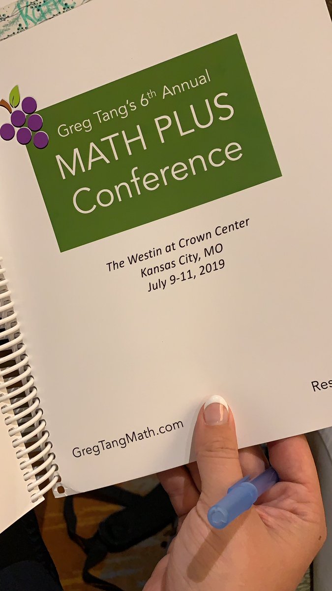 katie_marie1203's tweet image. Ready for a great few days of summer learning! #MathPlus2019 #GregTang