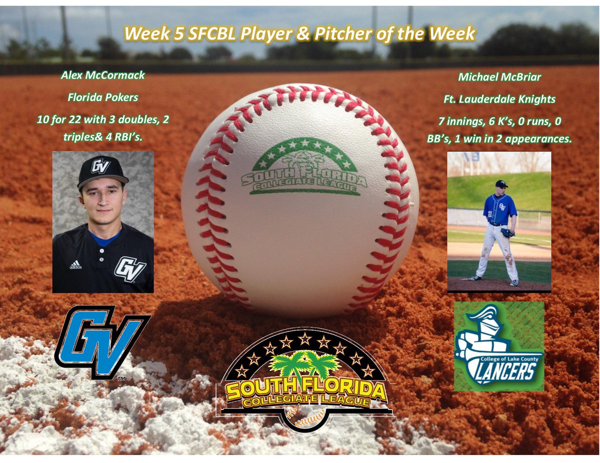 Congrats to Week 5 Player &amp; Pitcher of the Week!