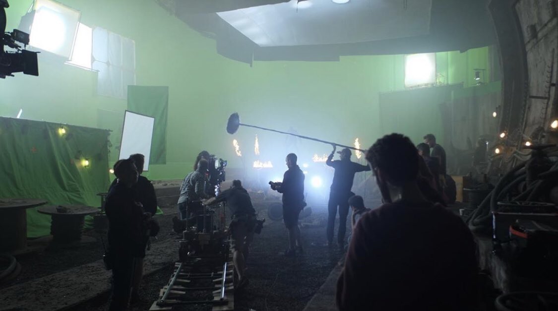 Bts photos of the tunnel fight.  #ReleaseTheSnyderCut