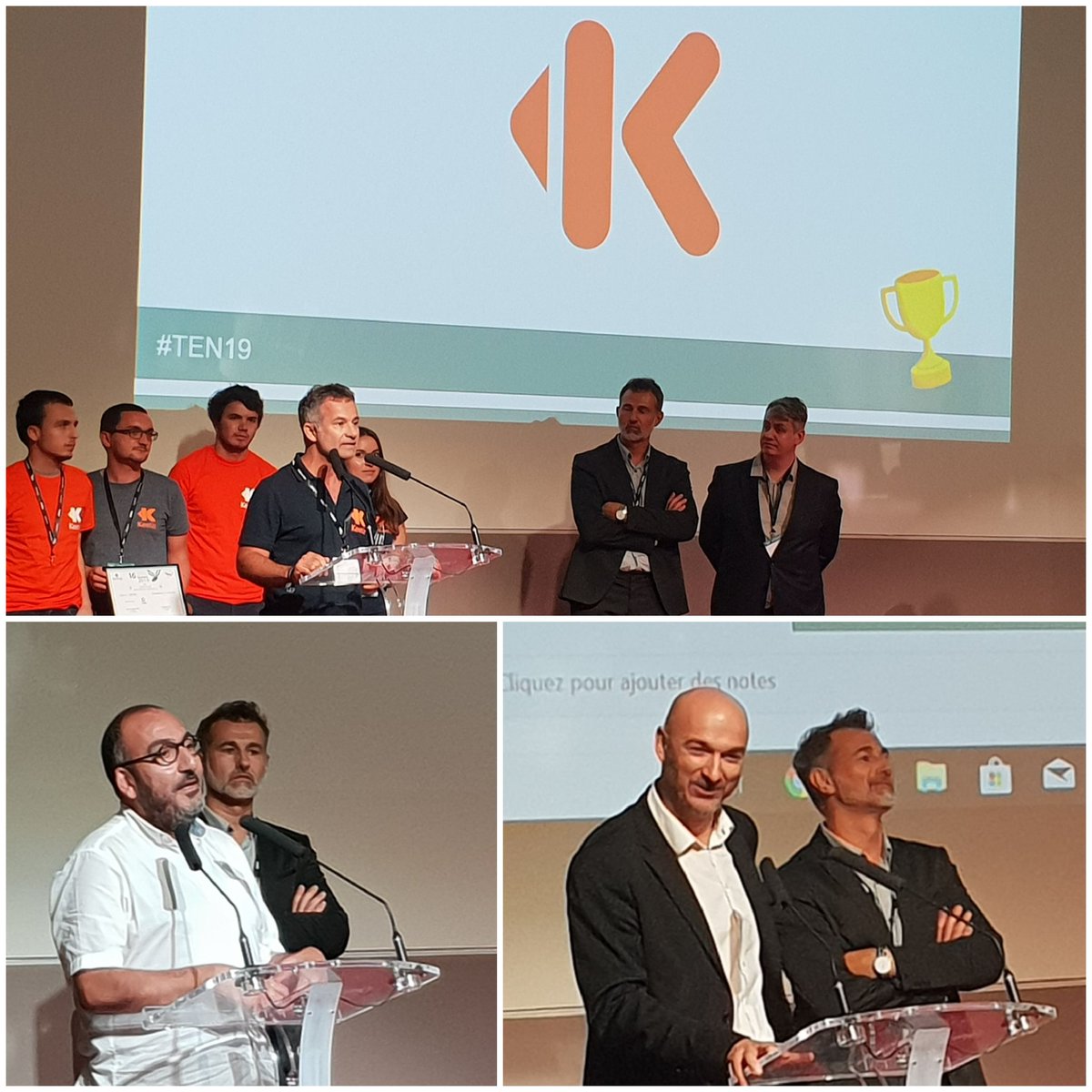 #TEN19 Remise du Trophée #Montpellier <a href="/mtp_metropole/">MontpellierMétropole</a> par <a href="/PhNahoum/">Philippe NAHOUM</a> <a href="/Emmanuel_Mouton/">MOUTON Emmanuel</a> <a href="/salesjf/">Jean Francois Sales⭐️</a> à la société <a href="/Keetiz/">Keetiz</a> 👏👏👏