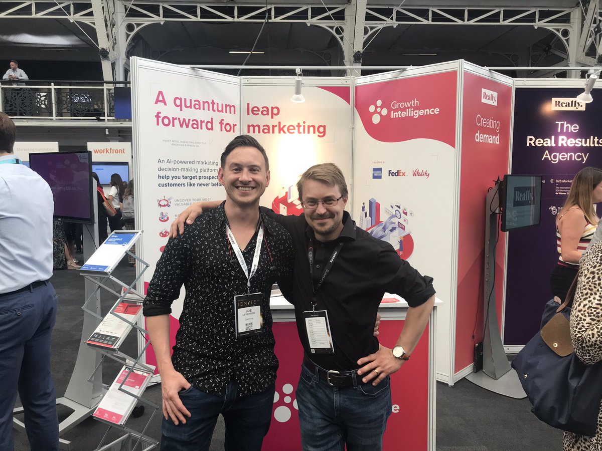 Celebrating customer success with <a href="/Joe_Lev/">Joe Leverson</a> from @Gamma_Business at #IgniteB2B