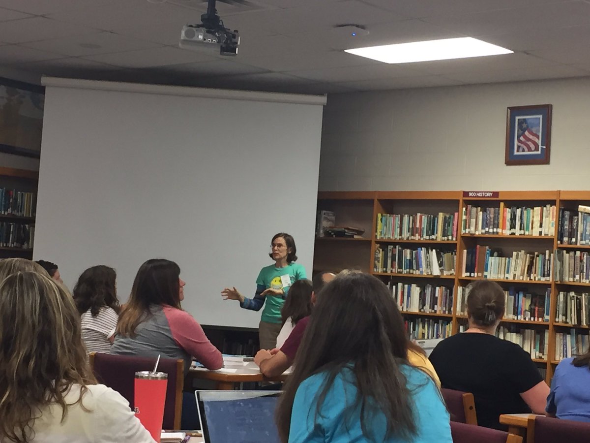 jillbellomy's tweet image. Day 2 of #nerdcampmi2019 starts with drawing with @CeceBellBooks ! Doesn’t get much better than this. 😊💛