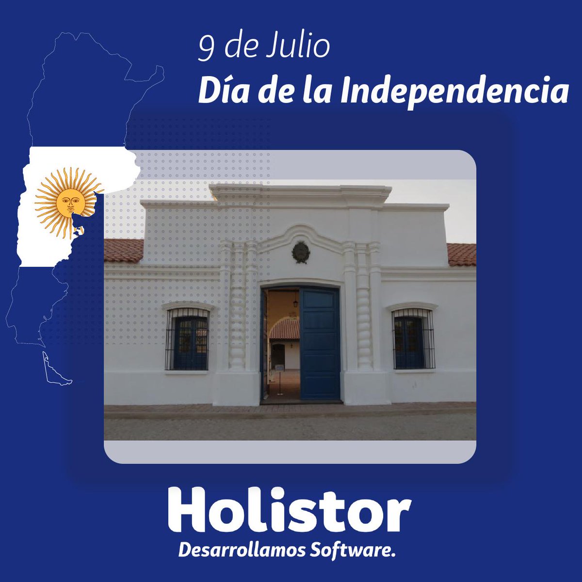 Holistor's tweet photo. Se conmemora un nuevo aniversario de la independencia de nuestra querida Argentina. 
En Holistor conocemos la importancia de ser independientes.

#DiaDeLaIndependencia #Argentina #Holistor https://t.co/QerFIUNasu