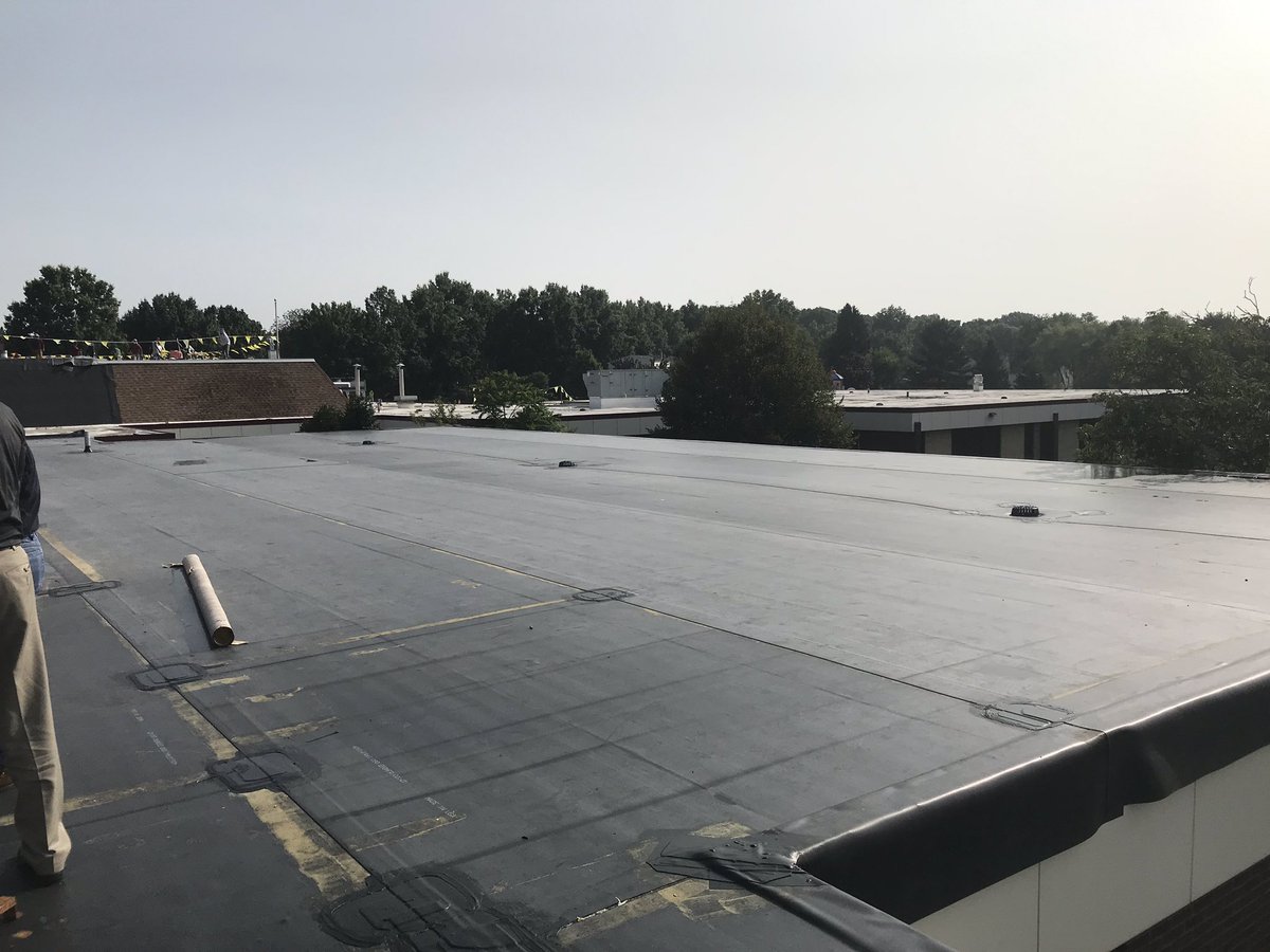 Roof construction continues at Nash!  @npsd