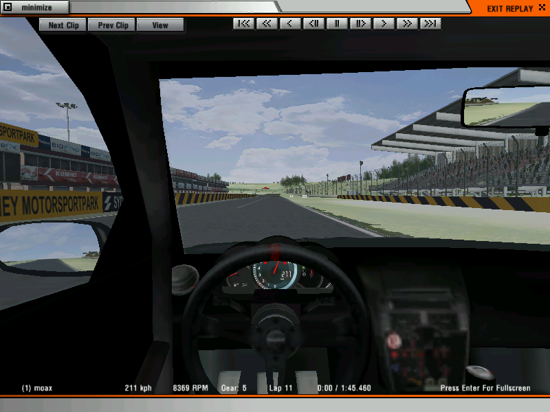 eightlien's tweet photo. とりあえずrFactorでSydney Motor sport Parkのmodをインストールして試してみてるが、インチキRX-8でも45秒しか出せてない。やべぇ。ていうかコース、まだ慣れてない。とりあえずいつもどおり、300LAPするしかねーな。
#エイトリアンWTACチャレンジ
#sydneymotorsportpark
#WTAC
#oneperfectlap https://t.co/xBrmXHkFjF