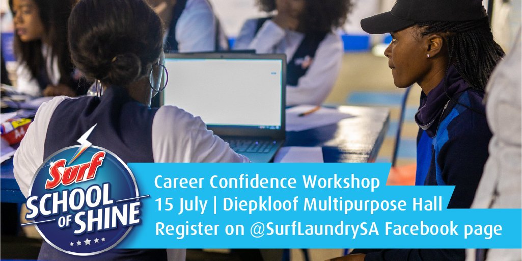 ThobelaFMYaka's tweet photo. @Surf_Laundry hopes to help the youth build brighter futures &amp; are celebrating World Youth Skills day, the 15th of July, with a FREE Career Confidence Workshop in Soweto. To register DM your contact details on the Surf Laundry Facebook page. Seats are limited.#BringOutYourBright https://t.co/NozUxpORJ8