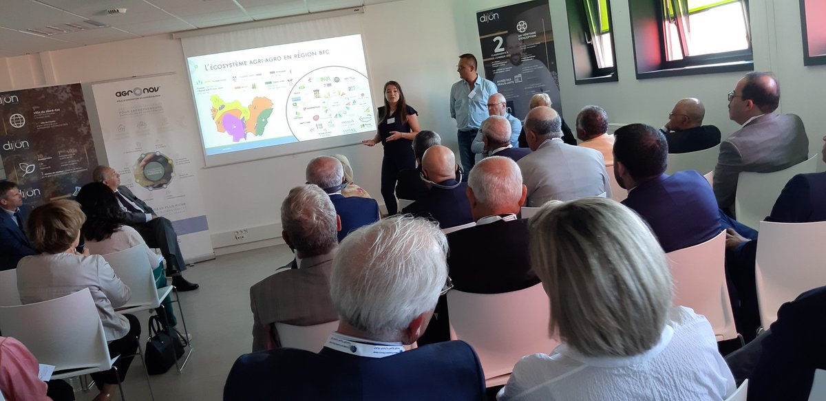 AgrOnov_'s tweet photo. Très honorés d'accueillir la délégation de @CCFAParis pour présenter "L'association unique des acteurs de l'#innovation #agricole, fédérés pour relever les challenges actuels et futurs "P.Guez
Merci à @justdijon @AgroecologieBFC et #apidis https://t.co/V15mtGZFoK