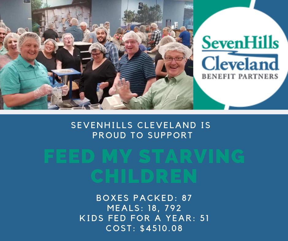 SHCBenefits's tweet photo. The SevenHills Cleveland Benefit Partners staff was honored to be able to pack meal boxes for Feed My Starving Children! https://t.co/VMaipsflgT
