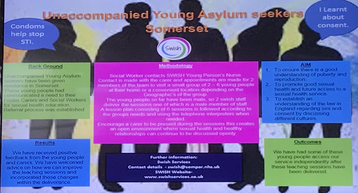 stevomadds's tweet photo. Really good to see young asylum seeker sexual health work being done in #somerset - it reflects very much the work done by @PHWiltshire #swshc https://t.co/FJZPE3eLYi