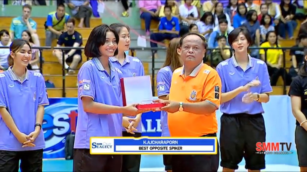TwoCityTrails's tweet photo. #Sealect2019 Individual Awardees (Women)
OH: Chatchuon🇹🇭, Kaneda🇯🇵
MB: Tichakorn🇹🇭, Imura🇯🇵
Libero: Supattra🇹🇭
Setter: Ugajin🇯🇵
OP: Ajcharaporn🇹🇭
MVP: Onuma🇹🇭 https://t.co/tpydNMssCJ