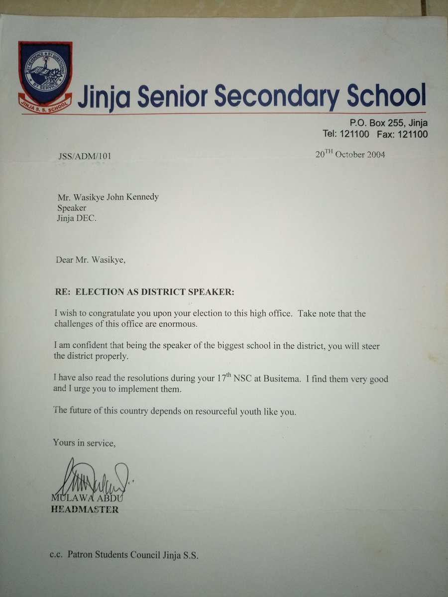 I remember showing my late father this letter,he bought me soda! 😂😂😂 This piece here bares the Jinja SS seal and I remember Hirji Abdu Mulawa instructing his secretary to okunigha khu (in Lusoga) seal! The secretary was, Hirji did it himself.