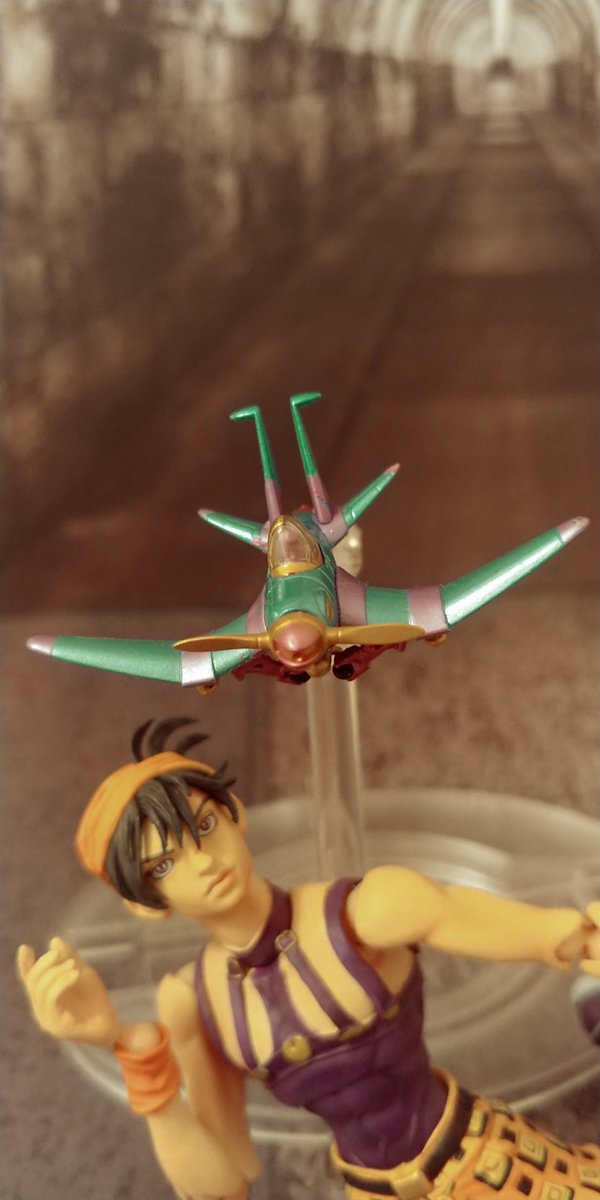 トジオ ジョジョの奇妙な冒険第5部黄金の風より 超像可動ナランチャギルガ エアロスミス 今回はスタンドエアロスミスを出した時と戻す時とボラボラボラボラボラーレ ヴィーア 飛んで行きな を敵ぽいからエイリアンを使って再現しました 最高の超像可動