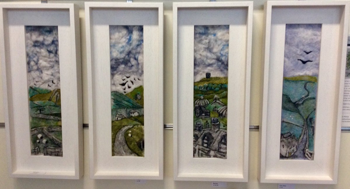 At Gallery in the Gardens, textile artist Hannah Dodd, creates hand felted artworks depicting local scenes and sets them in attractive box frames. Lovely! #ArtistsTuesday #Buxton