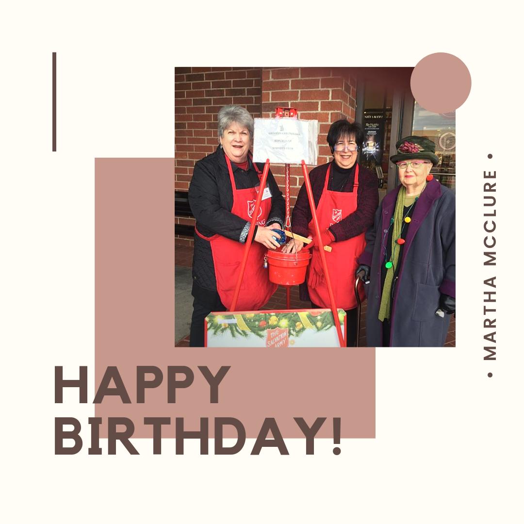 GuilfordGOP's tweet photo. Wishing a very special birthday to one of our very active volunteers, Martha McClure! We hope you have a great day!
#LeadRight #HappyBirthday #TuesdayToasts https://t.co/akwLG1fPmH