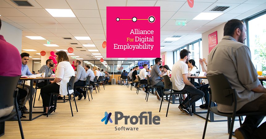 PROFILESoftware's tweet photo. #ProfileSoftware participated once again in the Networking Day #AFDEmp organised by “Alliance for Digital Employability” to meet with Coding Bootcamps graduates & discuss their next #career steps. https://t.co/wt0mJ95oq1 #Starforce #Teamwork #AFDEmpNews https://t.co/v29wzWRWws