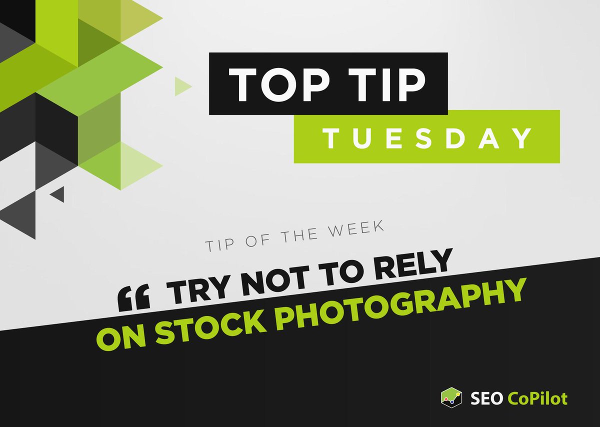 SEOCopilot's tweet image. Too many stock photos results in visitors being unable to connect with your company, and this shows, with stock images receiving a 34.7% lower click rate than original alternatives 

#WebDesign #WebContent #SEOCoPilot #Chesterfield