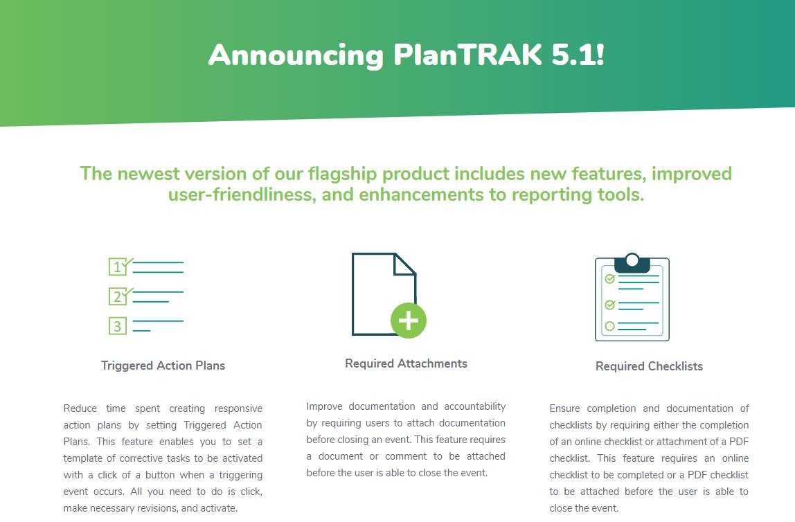SolutionsTrak's tweet photo. Do you have proper documentation of your regulatory requirements and obligations? PlanTRAK's new required attachments and checklists ensure proper documentation is always at your fingertips. #ehscompliance #compliancesimplified https://t.co/9qsYOrXo1G https://t.co/PoaN31ME5F